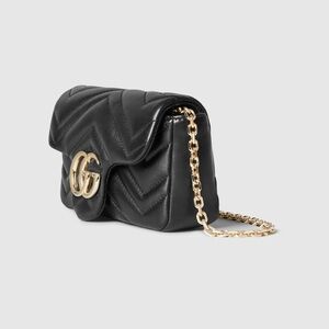 GG Marmont mini shoulder bag with Gold Chain
